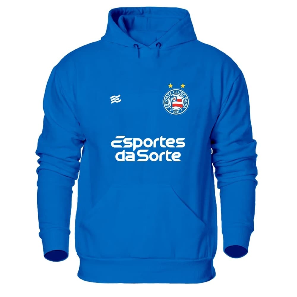 Moletom Unissex do Bahia Confortável Blusa de Frio de Time Brasileiro Tricolor Baiano Premium Casaco Esportivo Futebol