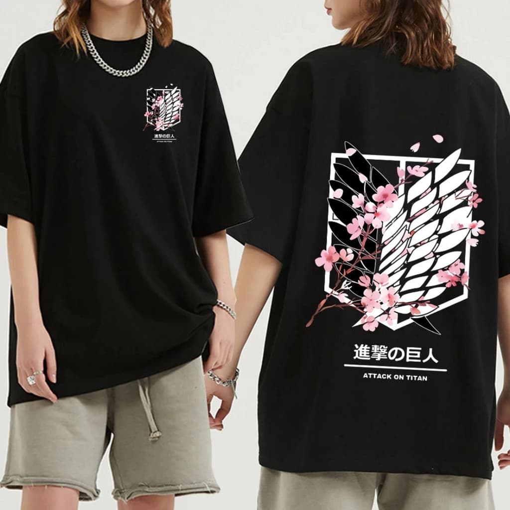 Camiseta Anime Attacks On Titan Unissex 100% Algodão Streetwear Lançamento Envio Varias Cores!!
