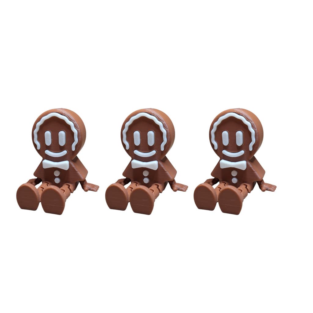 Kit 3 Mini Biscoito De Gengibre Articulado Decoração Natal