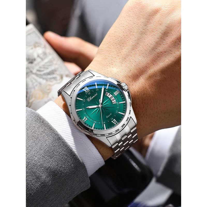 Chenxi relógio masculino de quartzo estudante relógio calendário relógio masculino à prova dwaterproof água luminosa mod