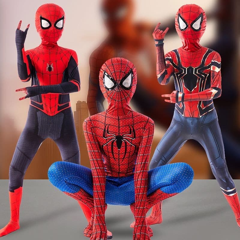 Spiderman roupas meninos aço Nano meia-calça de uma peça crianças Halloween crianças mostrar co