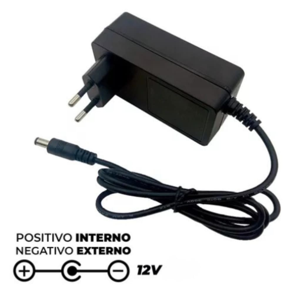 Fonte de Alimentação 12V 10A 120W | Bivolt | Plug P4 Macho Premium