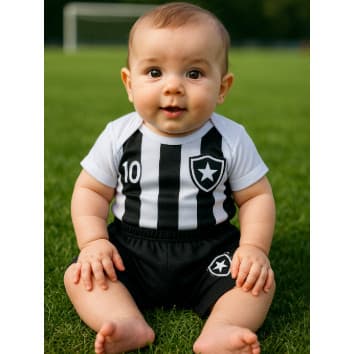 Body Infantil Bebe Mesversario infantil Time Botafogo Promoção