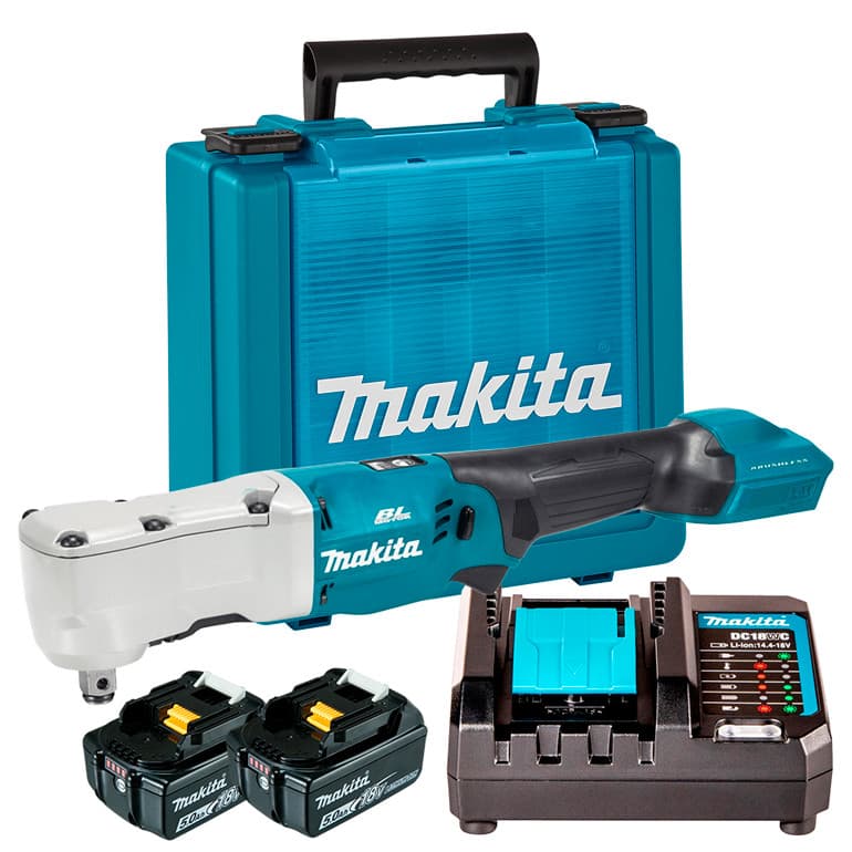 Chave Impacto Angular 1/2" Bateria 18V LXT Makita DTL300Z + Kit Energia 2 Baterias 5Ah + Carregador + Maleta KITMAK1850B