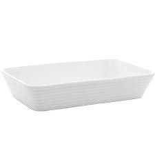 Refratário De Porcelana 26x17cm Travessa Branca