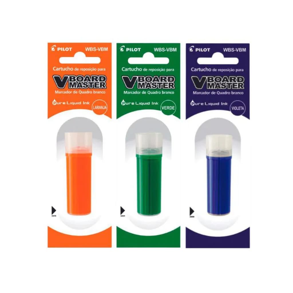 Kit Refil Marcador Para Quadro Branco Board Master 3Un Pilot