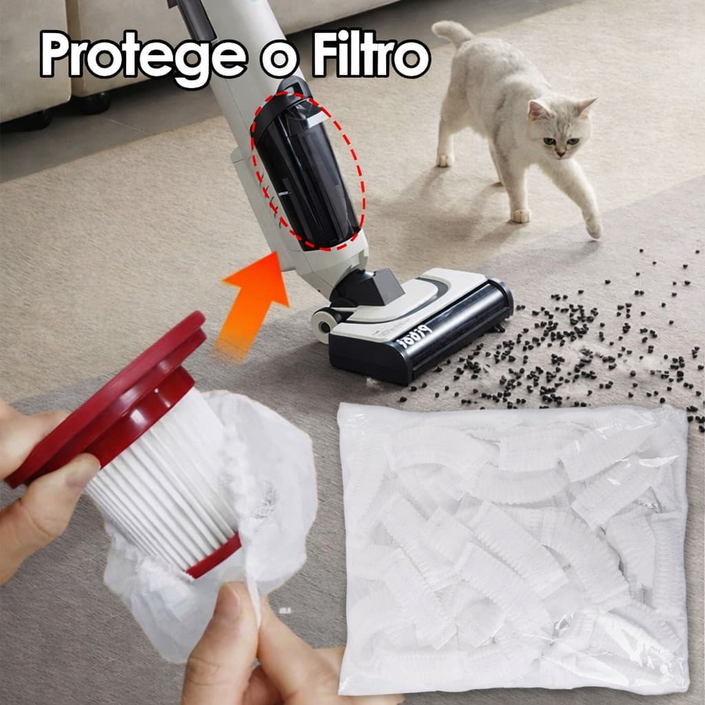 Filtros Descartáveis Para Aspirador de Pó sacos Resistentes Higiênicos Compatíveis Diversos