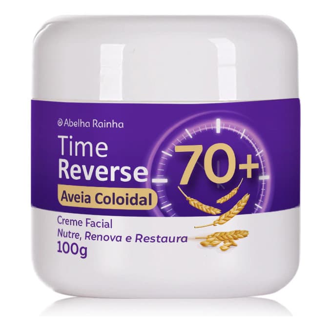 Creme Facial Antirrugas 70+ Time Reverse Uso Noturno Pele Madura