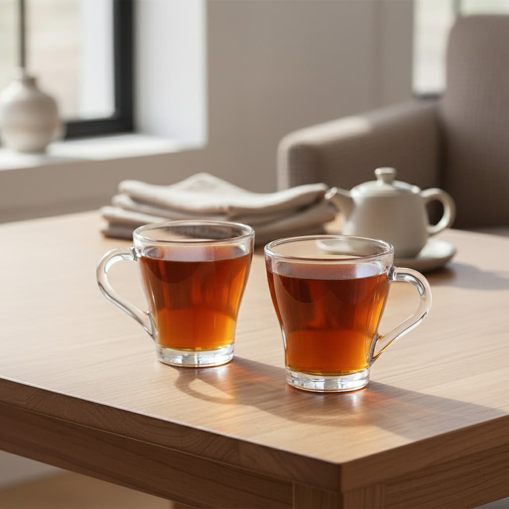 Conjunto 3 Canecas de Vidro 265ml Murlin Elegantes, Resistentes e Perfeitas para Café, Chá, Leite ou Bebidas