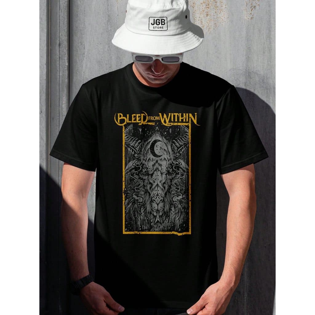 Camiseta BleedWithin Banda de Deathcore 100% Algodão Unissex Masculino Feminino Plus Size Copa Mundo