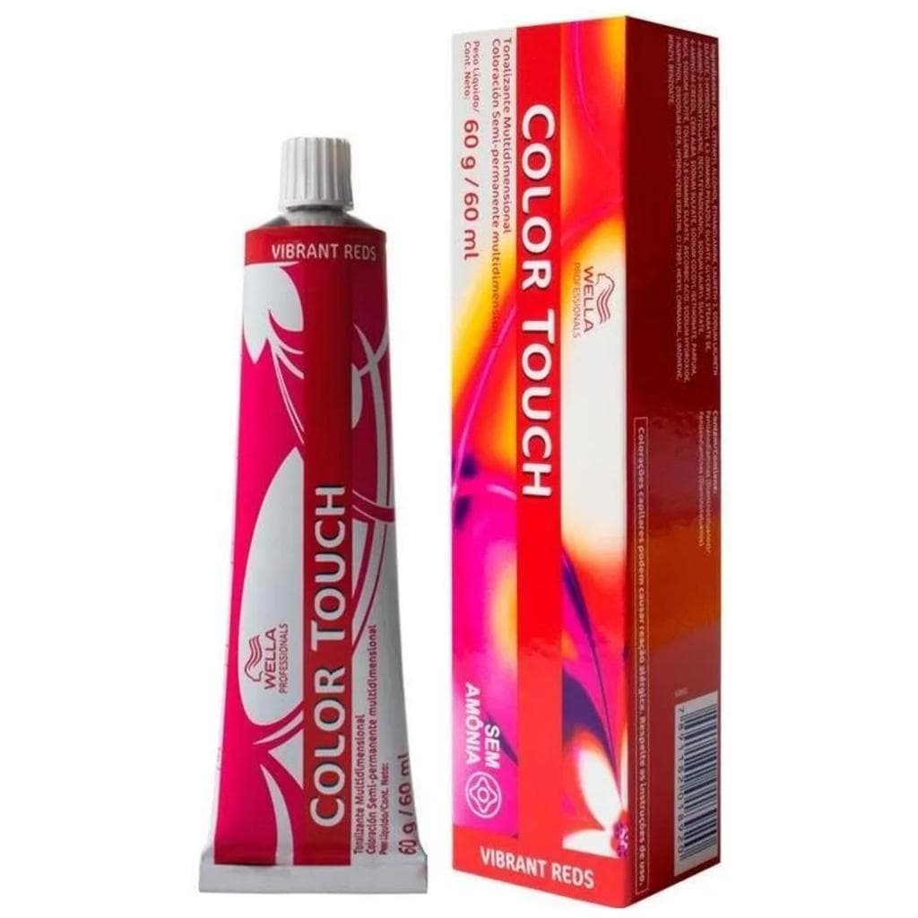 Tonalizante Cabelo Wella Color Touch 66.45 Loiro Vermelho Acaju 60g