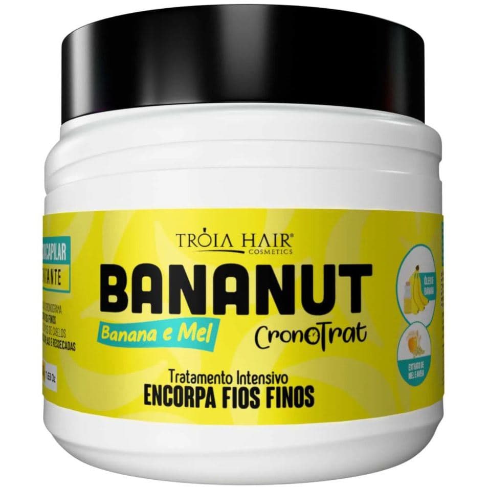 Máscara Hidratante Bananut Linha Cronotrat Qatar Hair 500g