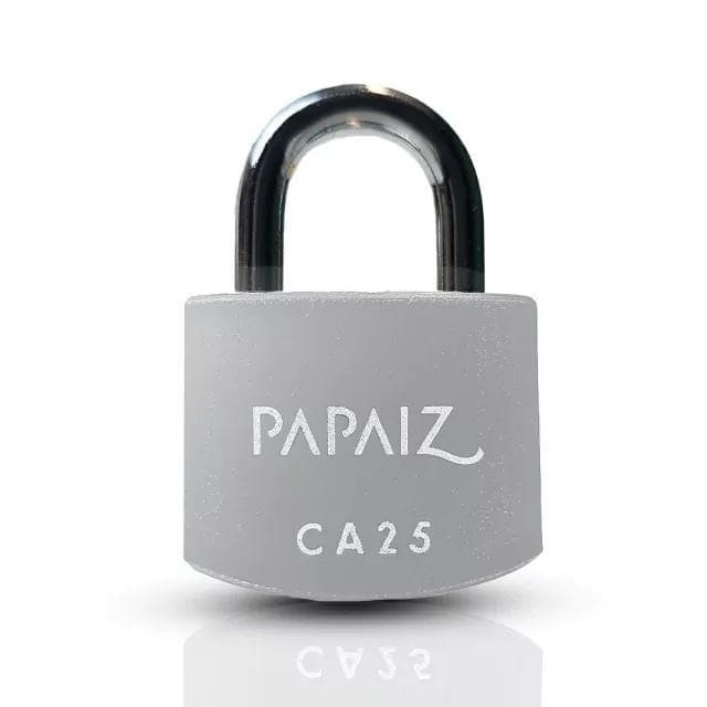 Cadeado em Alumínio de 25mm CA25 Prata - Papaiz
