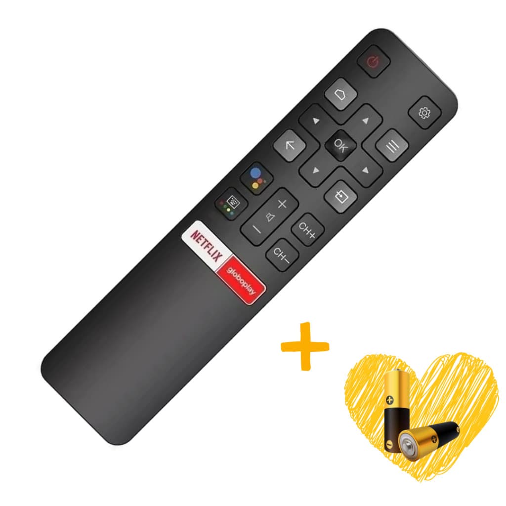 Controle Compatível com TCL SEMP Smart TV | Reposição | Compatível | Universal Com Pilhas