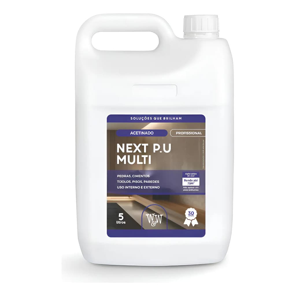 W&w Next Verniz P.u Multi Superficie Acetinado 5 Litros