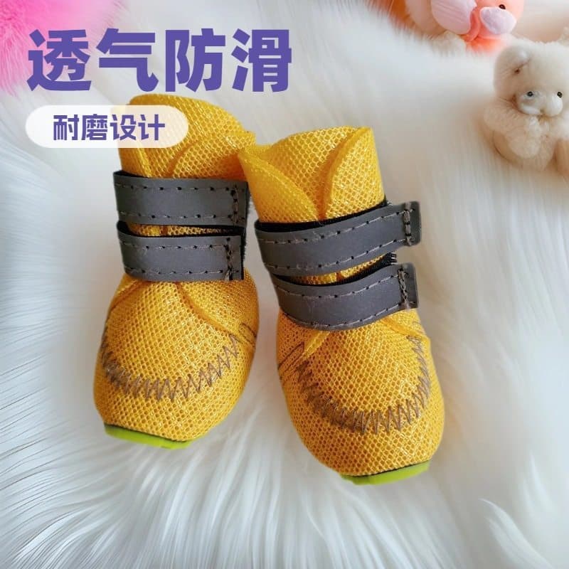 Sapatos confortáveis e respiráveis para animais de estimação, antiderrapantes, macios, para cães pequenos, sapatos respi