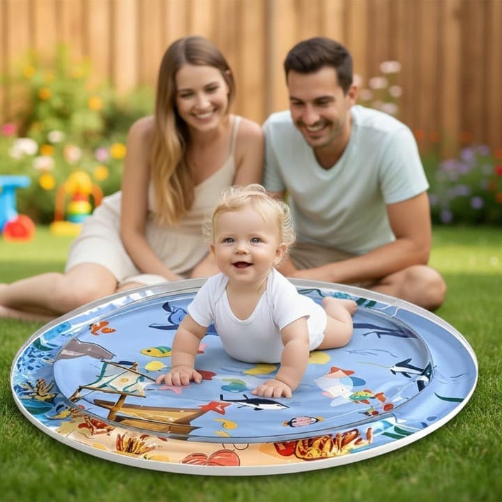 tapete do jogo da água do bebê - água inflável para bebê infantil,Tapete inflável para centro atividades para bebês