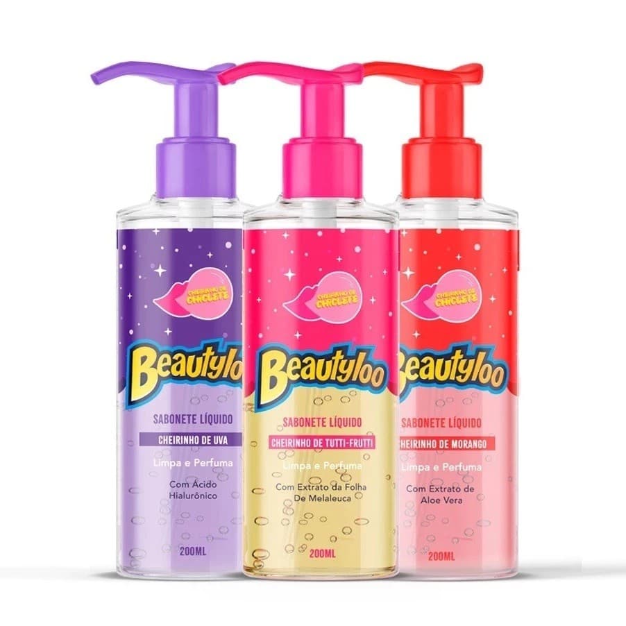 Kit 3Un Sabonete Líquido Beautyloo 200 ml - Face Beautiful