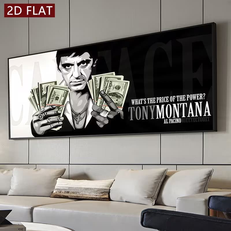 Quadro Decorativo Moderno Tony Montana "Price of Power"