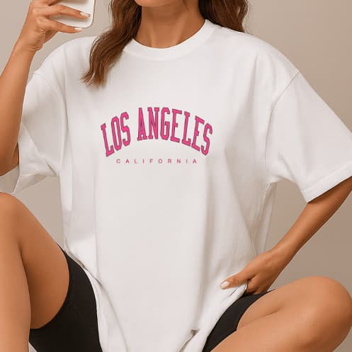 Camiseta Oversized Feminina  | Algodão 100% | Estampa Fitness Lifestyle