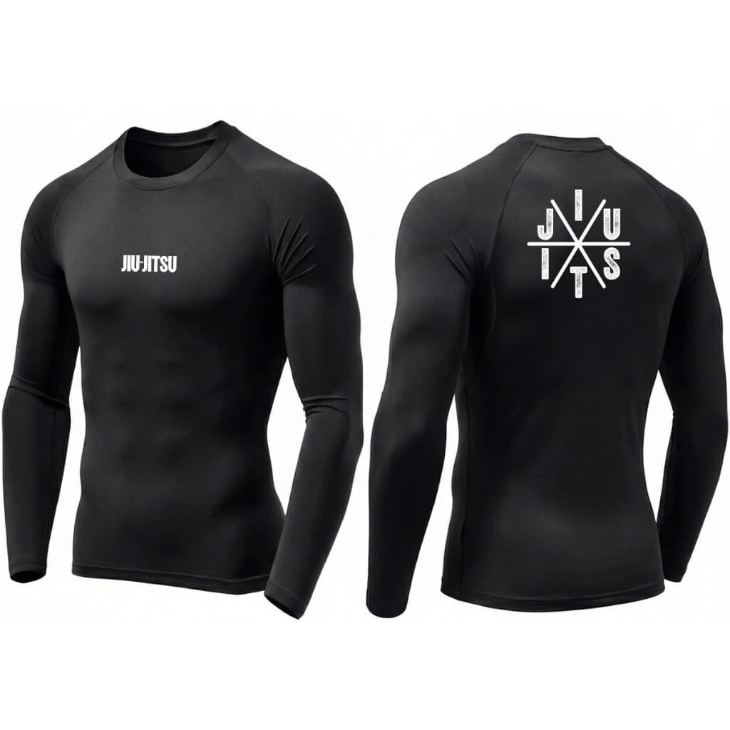 Rash Guard Jiu Jitsu esportes MMA Muay Thai no gi treino