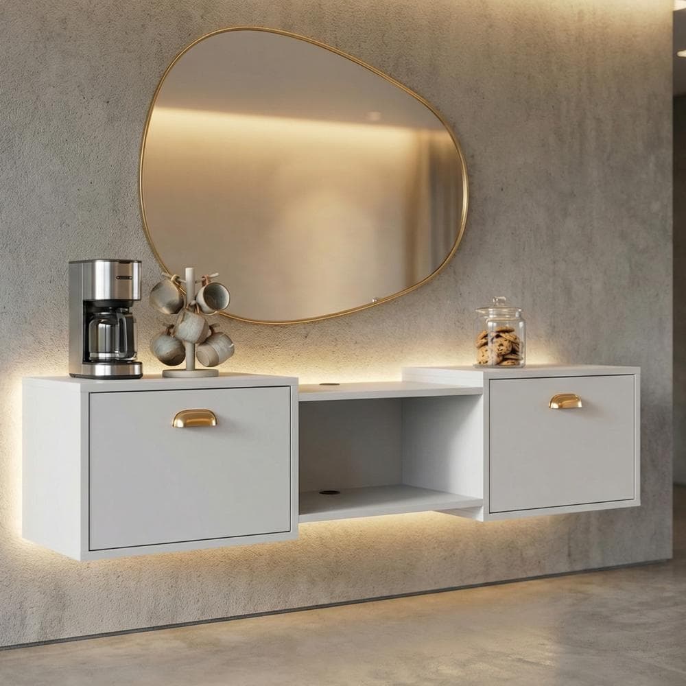 PENTEADEIRA CAMRIM MAKE UP SUSPENSASHOP 1,20 m – ambiente moderno e funcional