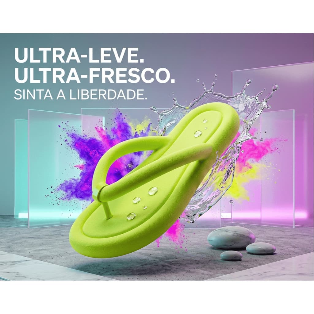 Chinelo Feminino Sandália Confortável Nuvem e Antiderrapante Lançamento Imperdível barato d+