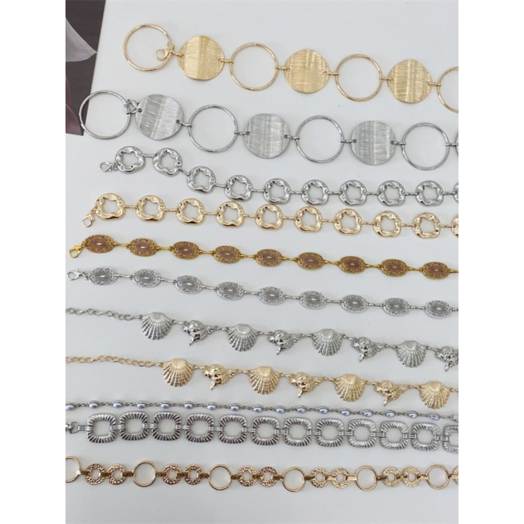 Corrente de cintura feminina decorativa cinto fino simples combinando vestido prata estilo étnico pérola moda pequeno ci