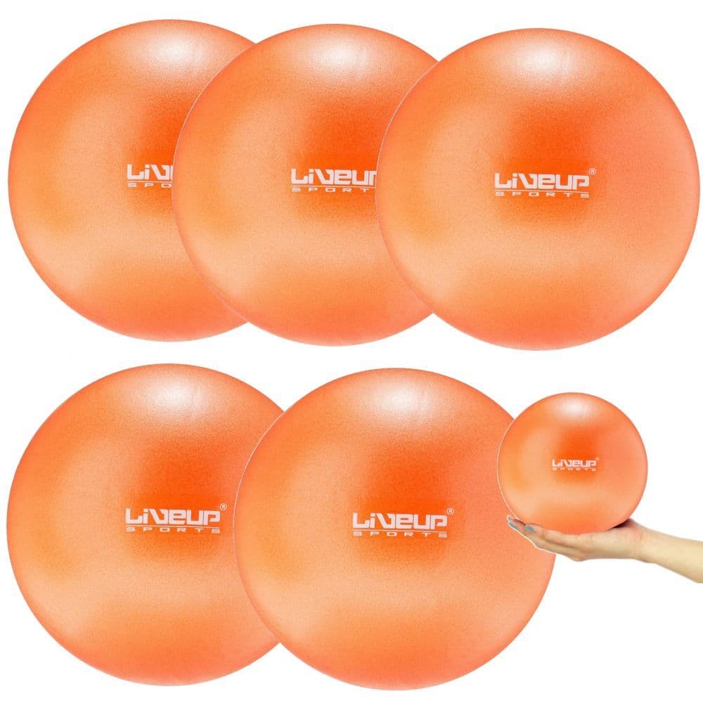 5 Bolas Overball Mini Bola para Pilates 25cm Laranja