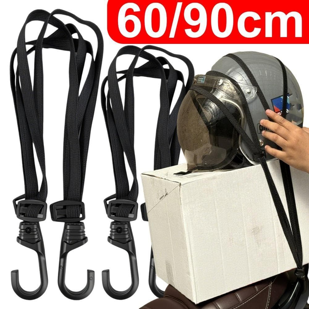 Correia Universal Para Capacete De Motocicleta , Corda Elástica Retrátil , Alça Fixa , Cinto Protetor De Bagagem De Alta