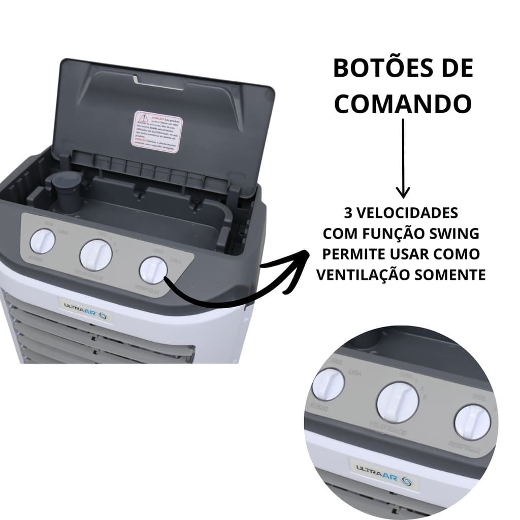 CLIMATIZADOR 40L110V-3 VEL 150W PORTATIL ULTRAAR