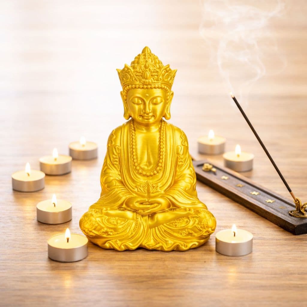 Estatueta Buda Decoração Zen