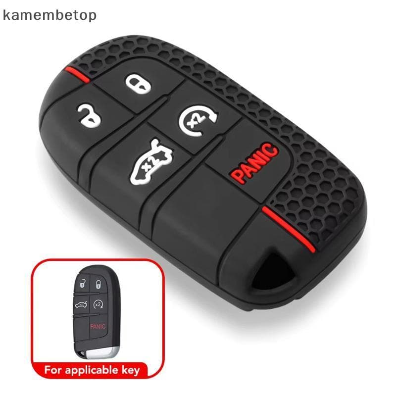 1 Peça Para Jeep Renegado Compass Grand Cherokee Chrysler 300C Wrangler Dodge Accessaries Silicone Controle Remoto Capa