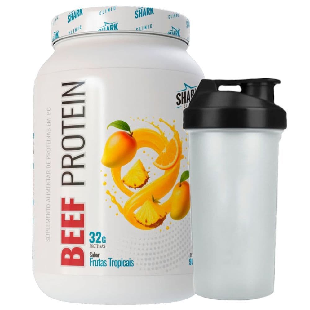 Beef Protein Frutas Tropicais 900g Coqueteleira - Shark Pro