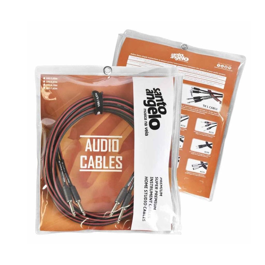 Cabo Paralelo inst. musical P10 RETOS Preto Santo Angelo 3,05m