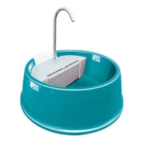 Fonte de Água Automática para Gatos e Cachorros AquaPet Royale Silenciosa Água Sempre Fresca Verde