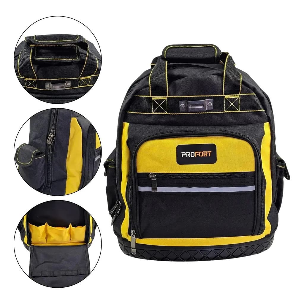 Mochila Porta Ferramentas Oxford 1680D Super Resistente Uso Profissional