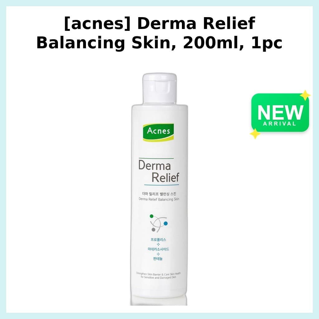 [acnes] Derma Relief Balancing Skin , 200ml , 1 Unidade/Toner Coreano/Fórmula De Equilíbrio/100 % Autêntico Por kglowbox
