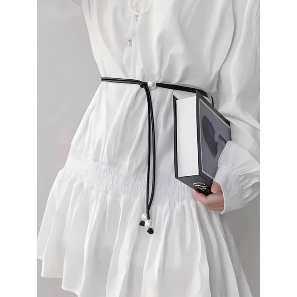Flor fina cordão de couro cinto feminino All-Match novo estilo moda combinando saia camisa vestido decorativo cintura co