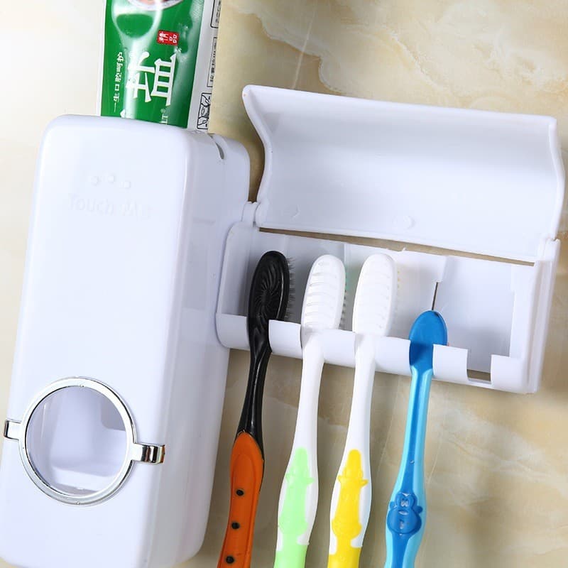 Suporte Para Escova Dispenser De Pasta De Dente Para Banheiro