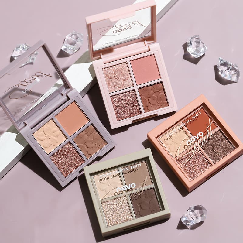 Genuíno NOVO Sakura Story sombra de quatro cores High-End sentimento iniciante terra cor diária luz maquiagem olhos
