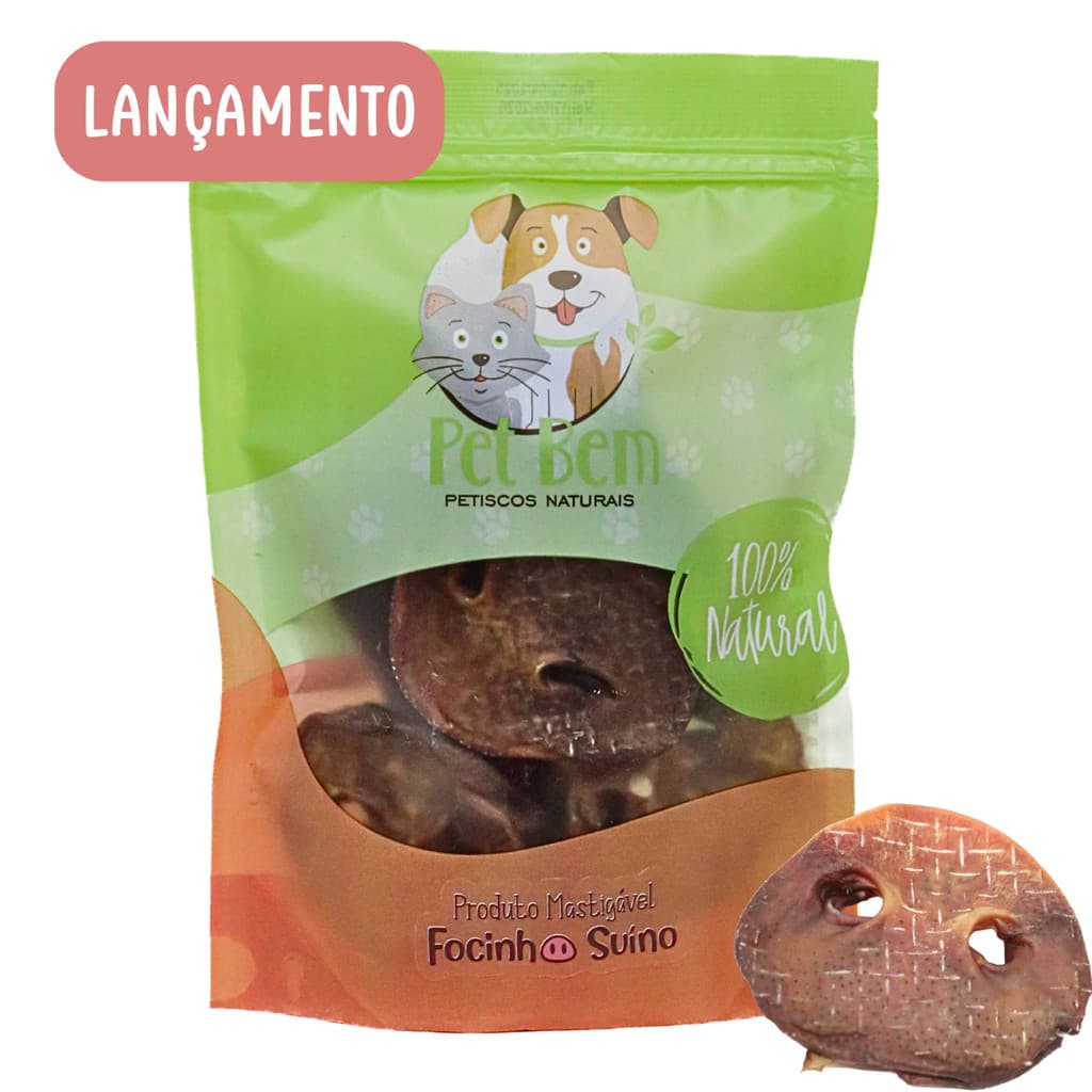 Focinho Suíno / Porco 6un - Pet Bem