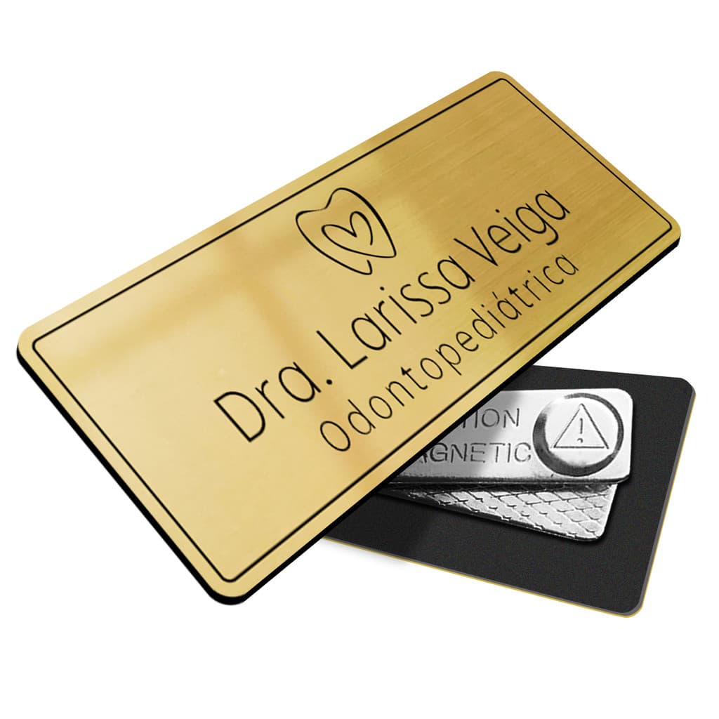 Broche Crachá Boton Doutor Magnético Imã Personalizado