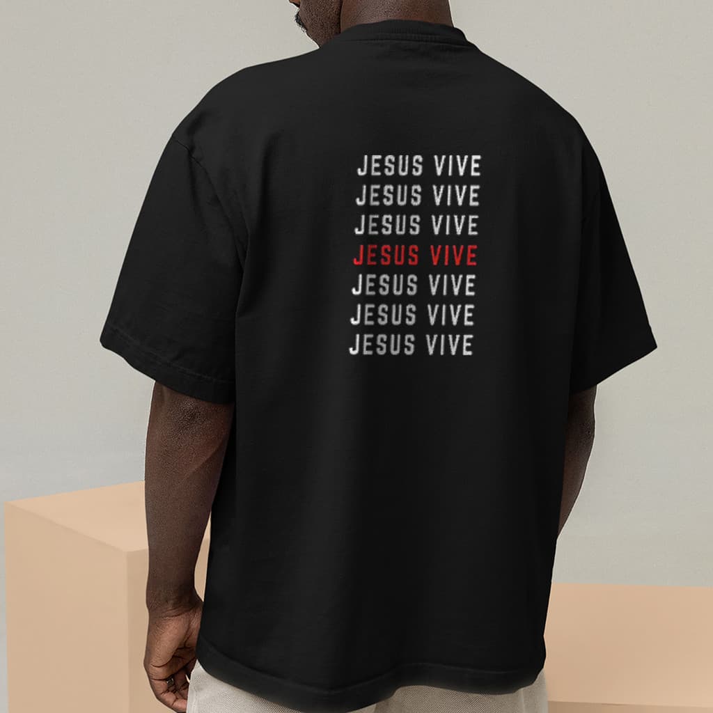 Camiseta Oversized Unissex Camisetao 100% Algodão Jesus Vive