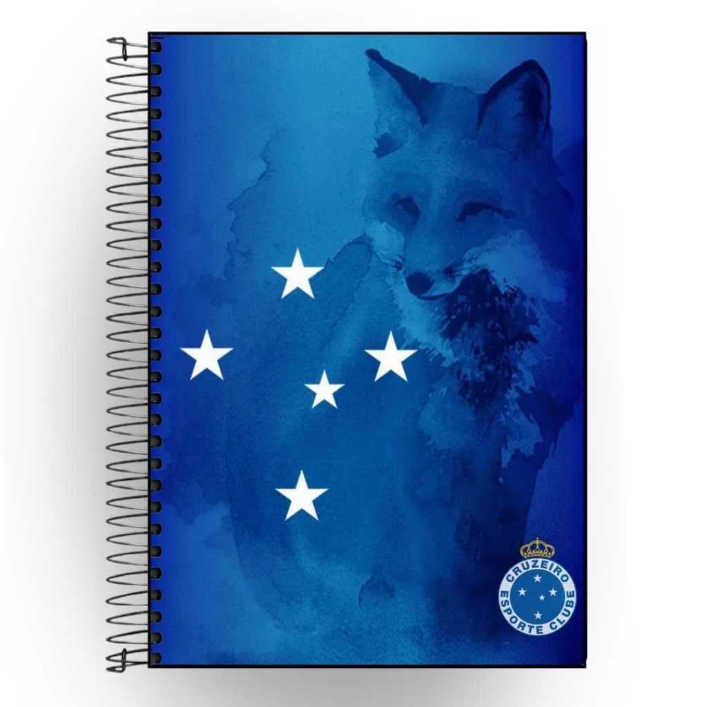 Capa Adesiva Caderno Personalizado Cruzeiro | Capa Dura Plastificada | 1 a 20 Matérias | Máterial Escolar | Envio Rápido