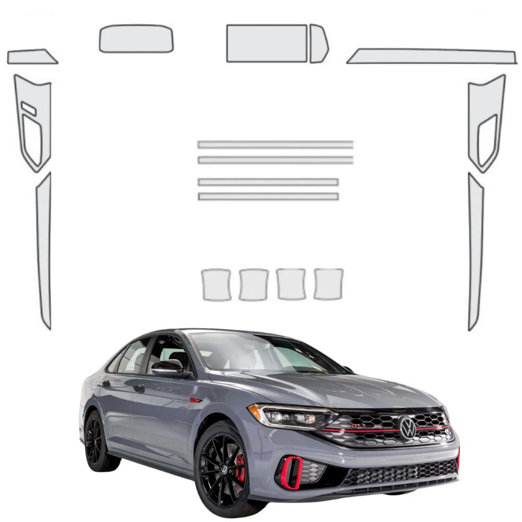 Pelicula proteção ppf anti risco interno+quina+concha vw jetta GLI 2025