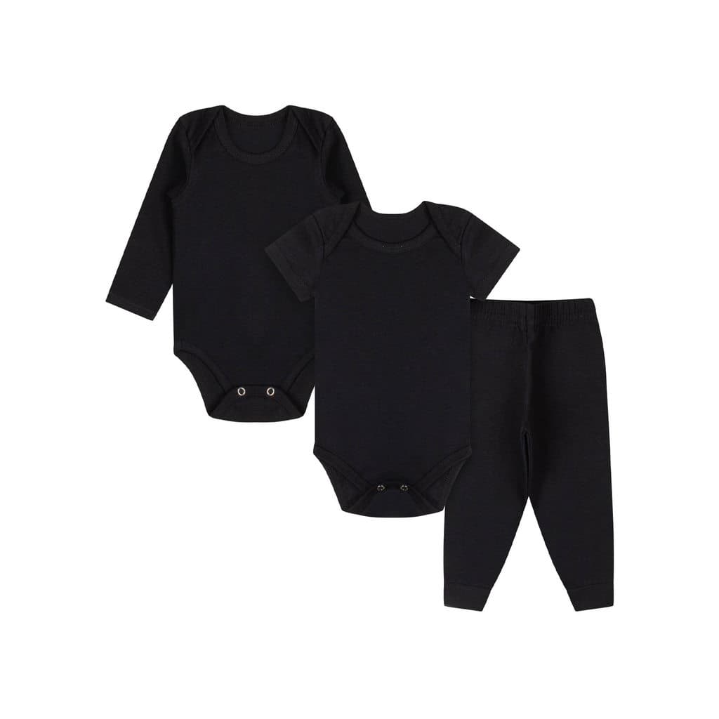 Kit-  body curto + body longo + calça preto