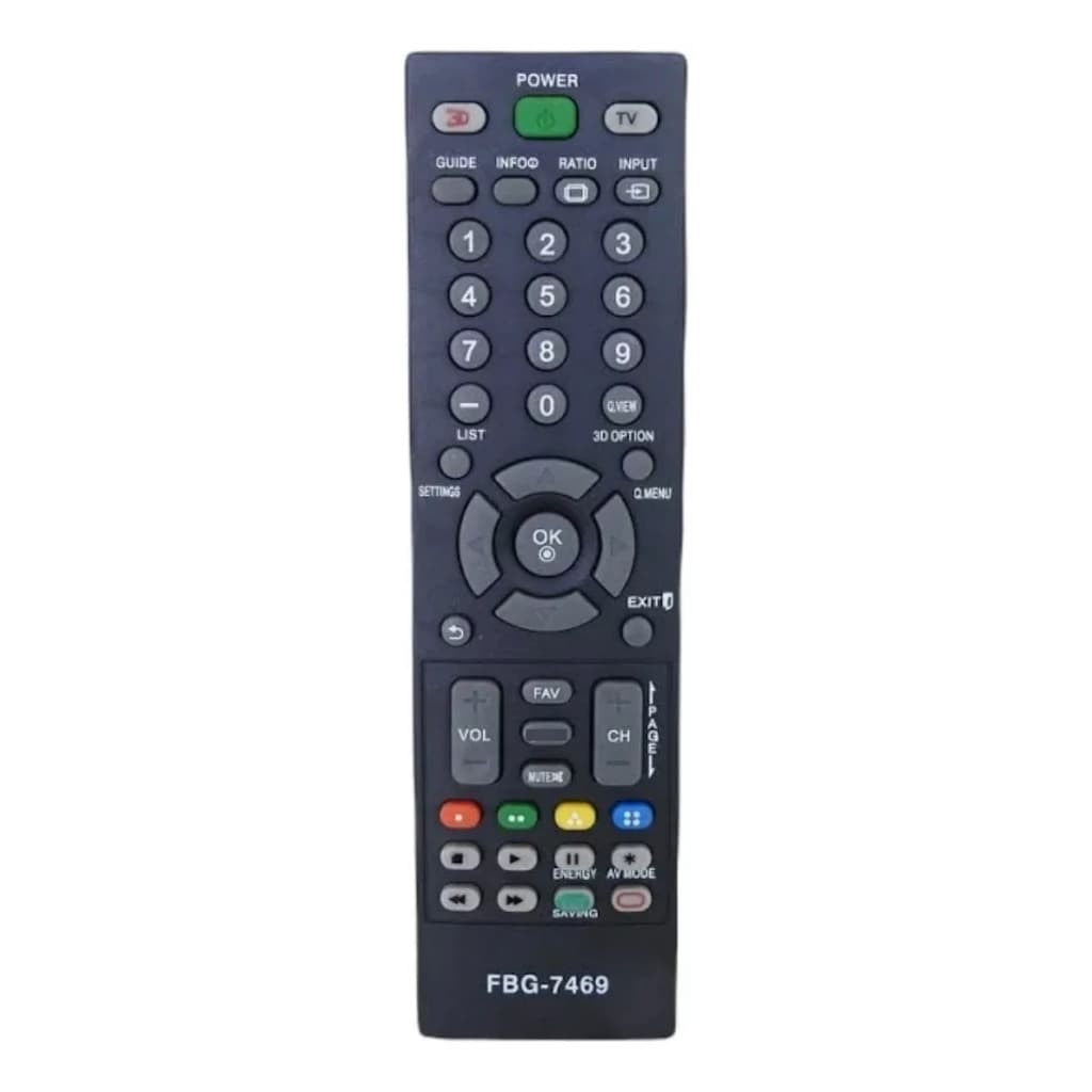 Controle Remoto Para Tv LG Led FBG 7469 LE 7272 AKB73655807 32LM3400 42LM3400