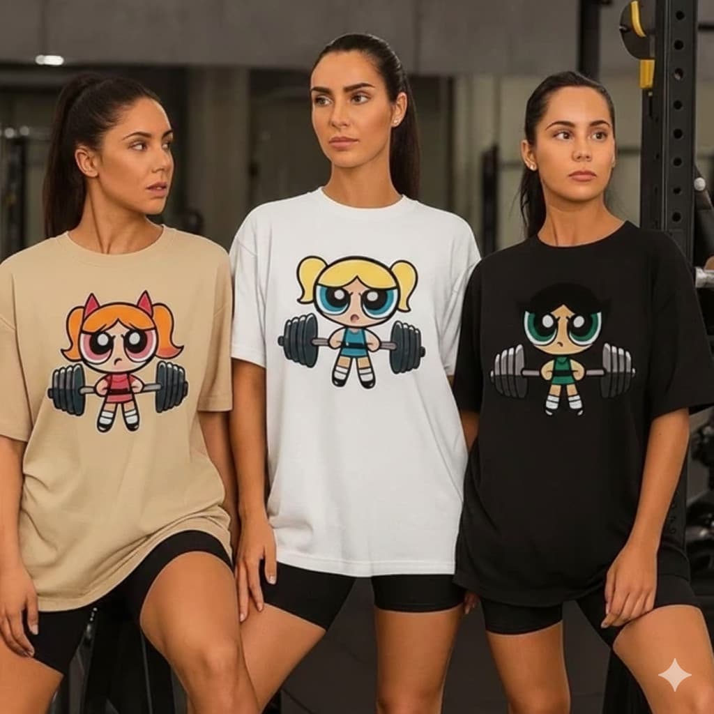 Camiseta Kit Com 3 camisas Super Poderoas para Treino Academia Musculaçao Fitnnes