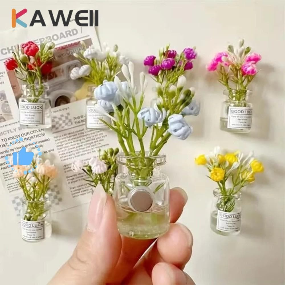 KAWEII 8 Peças De Ímãs De Geladeira , Mini Vaso Pequeno , Decoração De Cozinha , Acessórios Divertidos Para